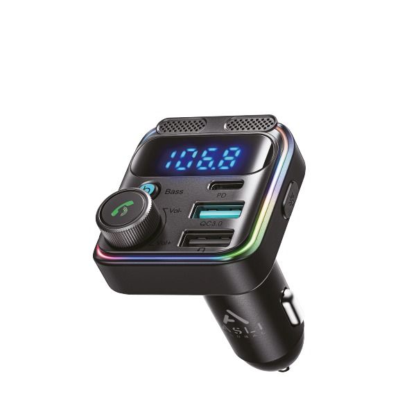 Asli Global Thundervolt 48w Car Wireless Fm Transmitter Fm | Black Asli Global Thundervolt 48w Car Wireless Fm Transmitter Fm | Black